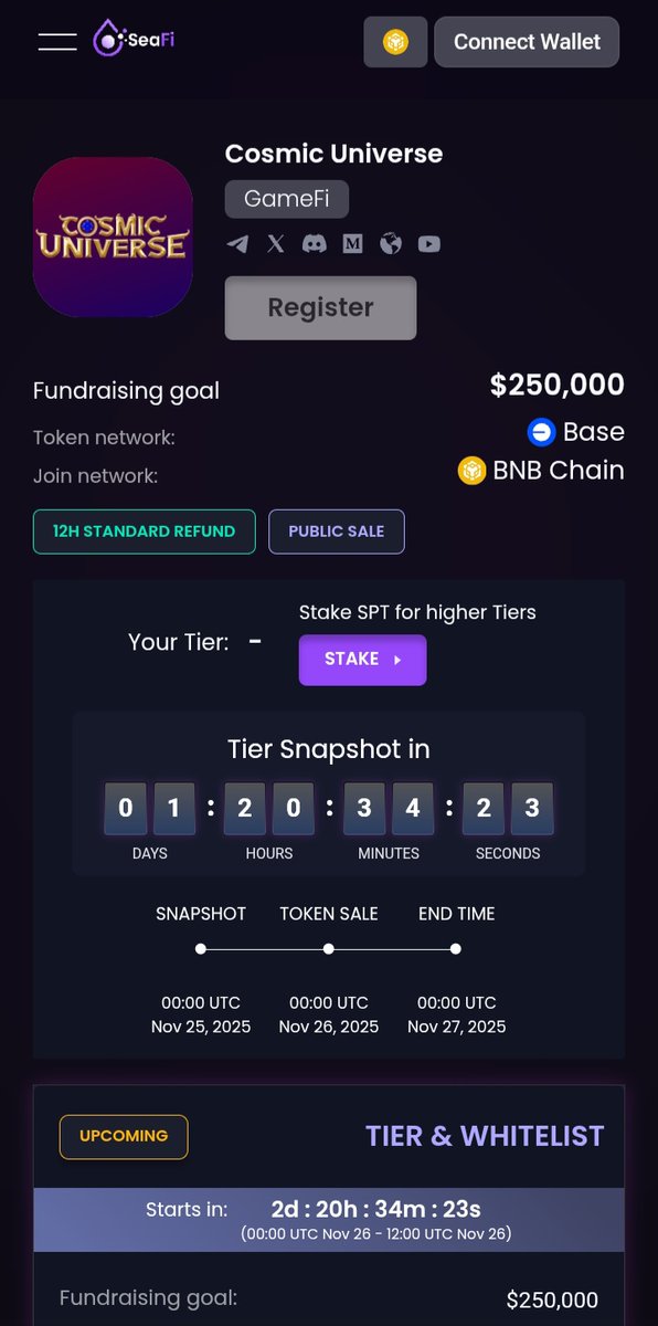 GamesOnAvax's tweet photo. @thecosmicguild fantasy MMORPG first IDO raise on @GainsAssociates was a complete succes. Target of 100000$ was hit within 24 hours!

Grab your last chance on @SeaFi_AI. Second and last raise with a 250000$ target in 2 days.

https://t.co/x5nielnkRB

#base #GameFi #NFT's #MMORPG https://t.co/i0dOBC5F1e