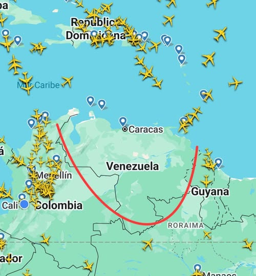 Venezuela, no hay trafico aéreo. ¿Se estará ya cocinando el final de Nicolas Maduro?