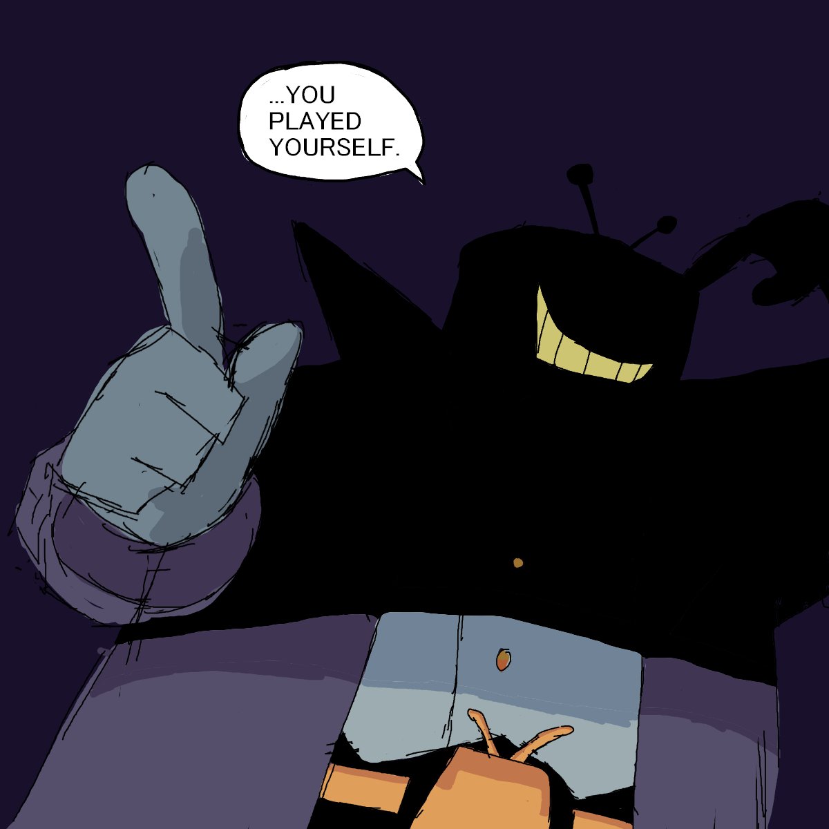 breadingbug's tweet image. this tv mob boss murders his lackeys in hypothetical fights to the death the old fashioned way