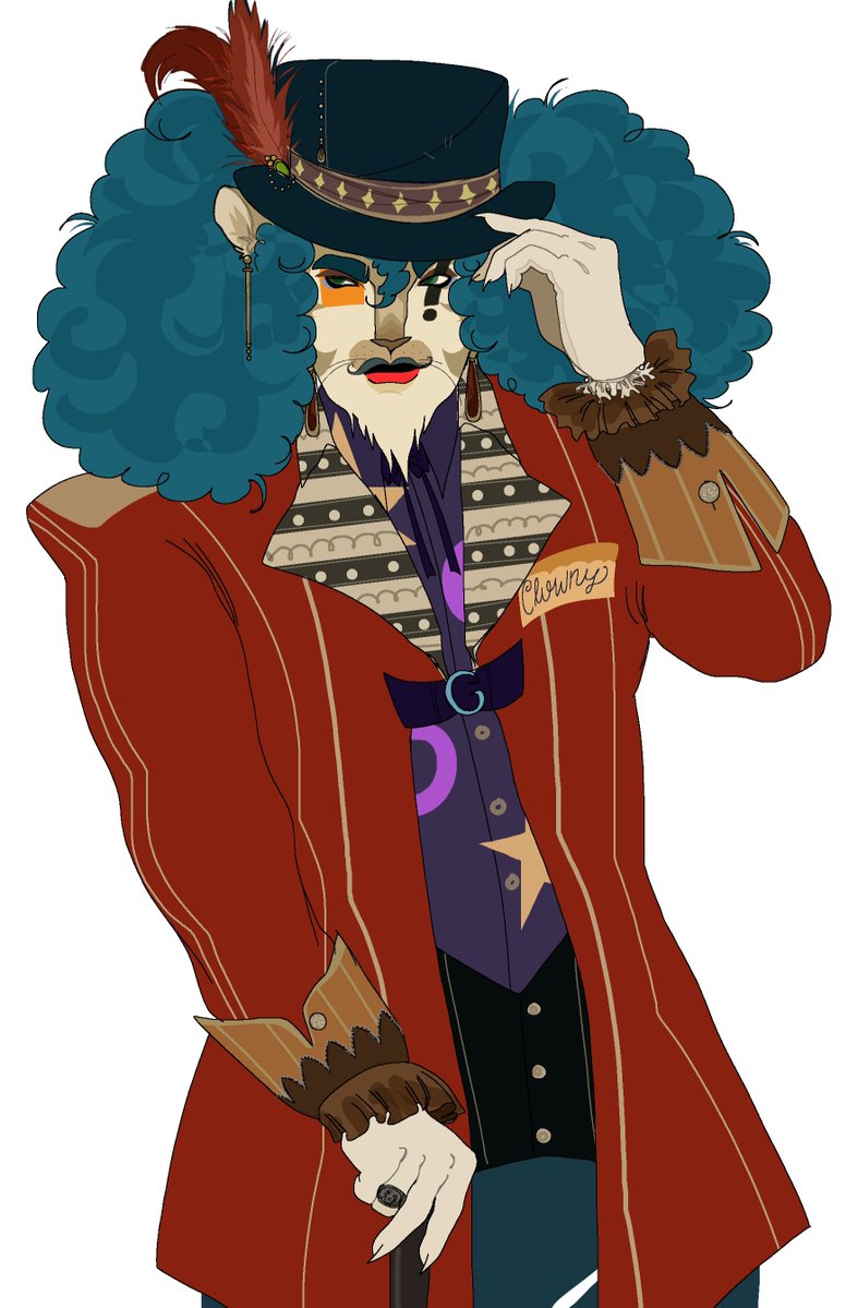 Trashiethewitch's tweet image. My take on Clowny for the Clowny enjoyers 
#piggyroblox 
Yes, he&apos;s a lion in my au!