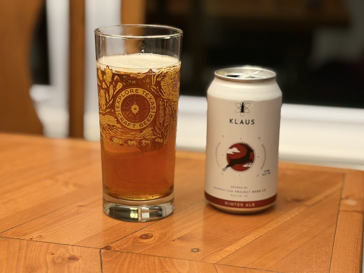 Refreshing with a burst of holiday spice. Tis the season! Had it smuggled across the red river…<a href="/mpbeerco/">Manhattan Project</a>