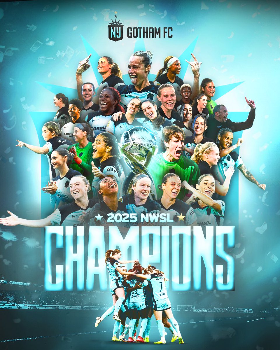 GothamFC's tweet image. Your 2025 NWSL Champions 🏆