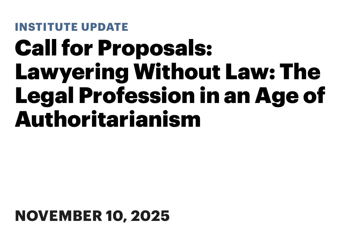 There’s a reason Columbia feels the need to have a conference called “Lawyering Without Law” right n