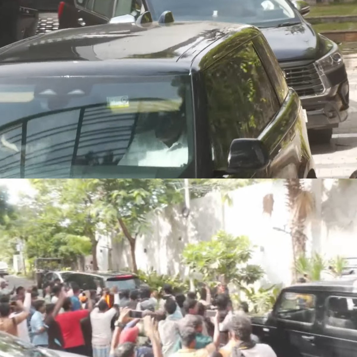 VijayFansTrends's tweet image. Thalapathy @TVKVijayHQ has departed from his residence and is on his way to Kanchipuram for the indoor public meeting scheduled today. 

#TVKVijay