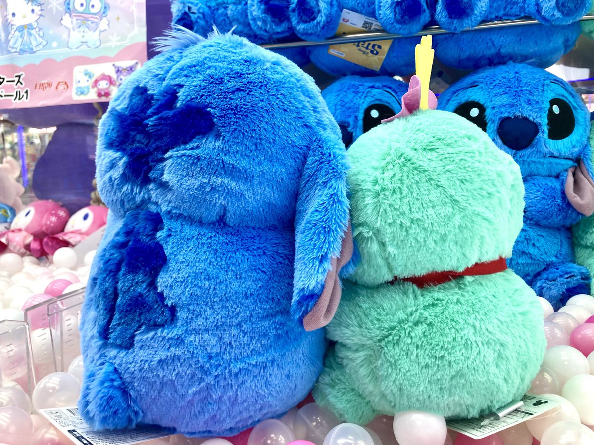 ⭐️景品入荷情報⭐️】 「ディズニー スティッチ ぽってりおすわり 超