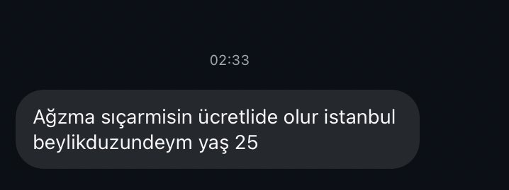 Sana şimdi ne mesajlar geliyordur…