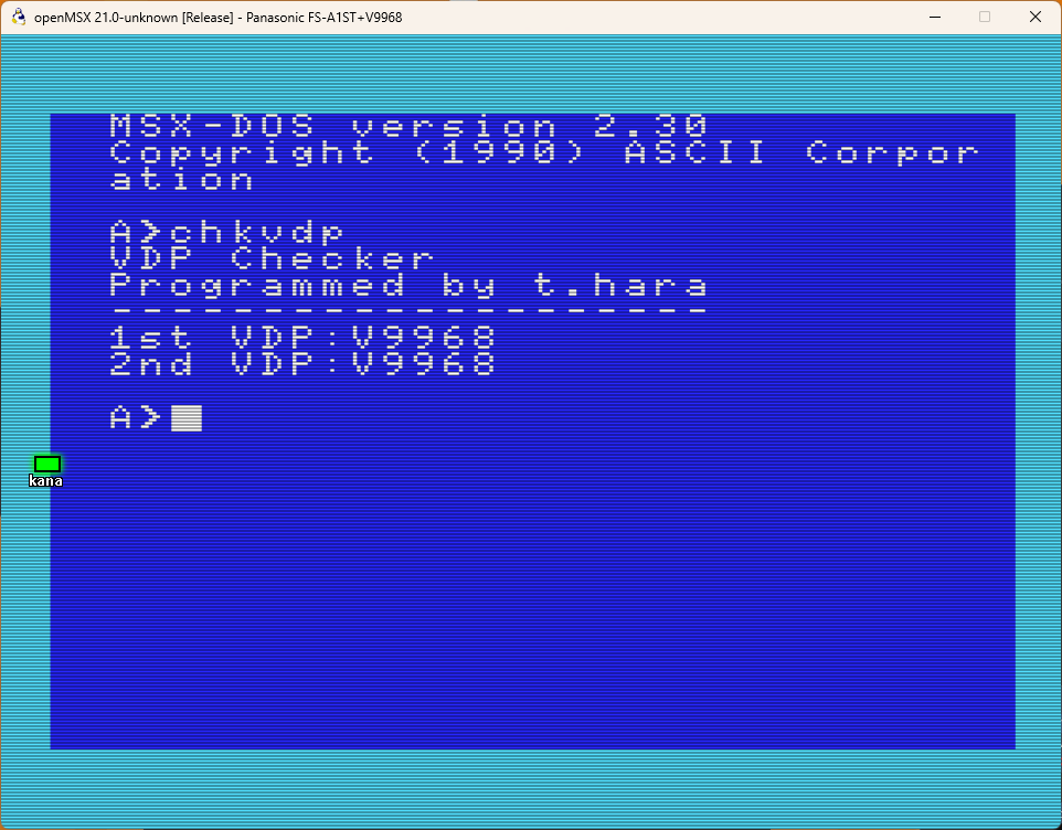 V9968 を2個実装。 但し、2画面を並べて表示出来ない🤣
