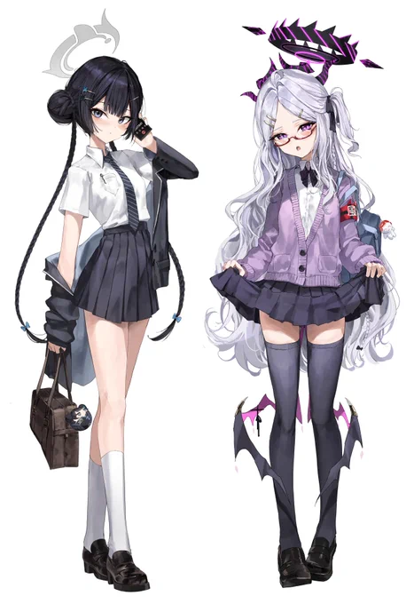 schoolgirl kisaki and hina