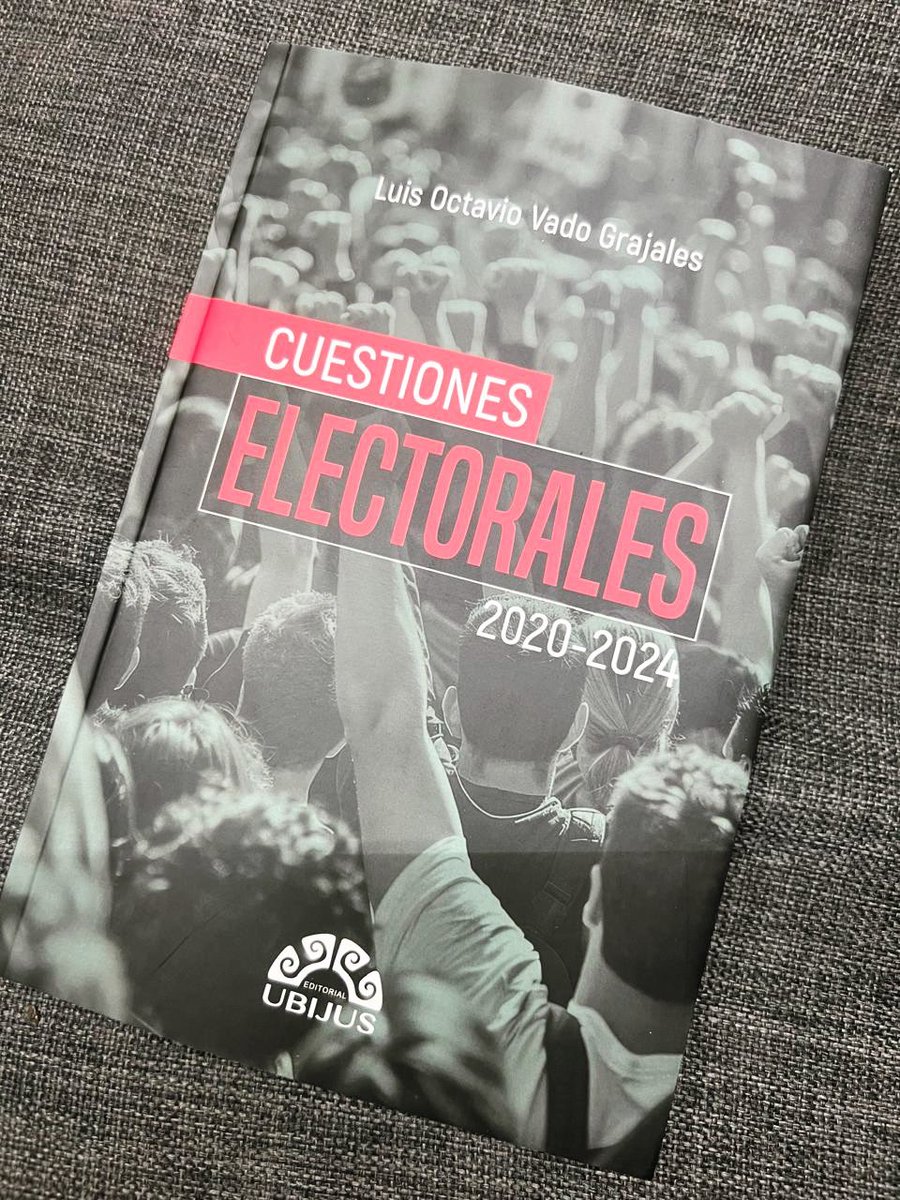 En unos días saldrá a la venta mi nuevo libro editado por <a href="/UbijusEditorial/">Ubijus Editorial</a>. En momentos en los que se habla de una #ReformaElectoral, mi texto aporta estudios que pueden ser relevantes para la reflexión y el enriquecimiento de una propuesta que considere temas que van…