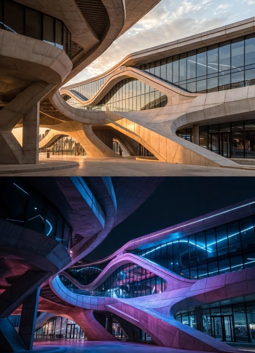 haydeshays's tweet image. If you’re into spatial madness, engineering that defies physics, and pure aesthetic dopamine… follow along. We’re just getting started.

#Architecture #FutureCities #ParametricDesign #BrutalismReborn #EngineeringArt