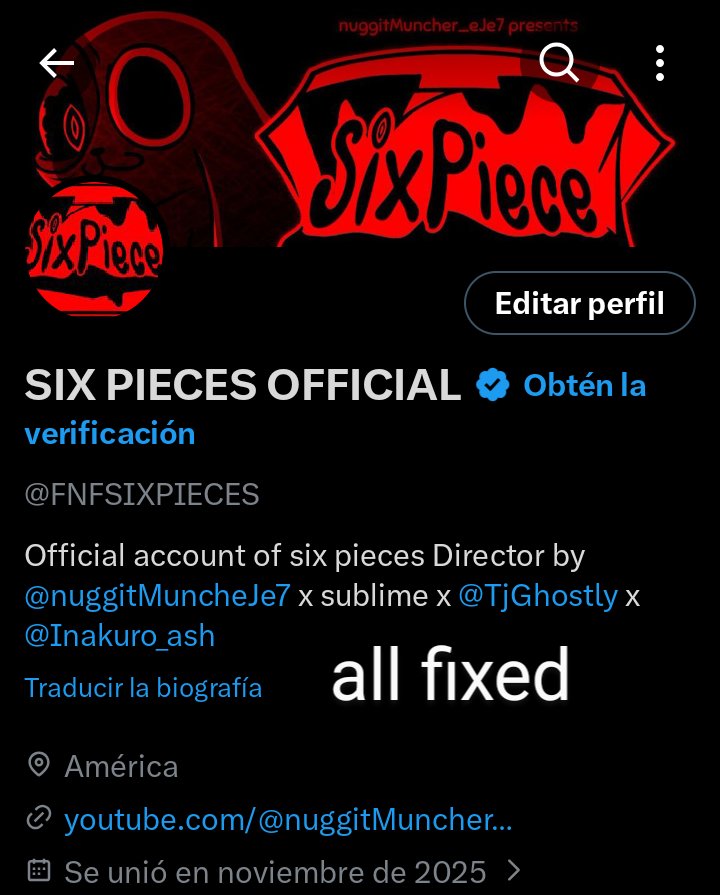 FNFSIXPIECES's tweet image. 