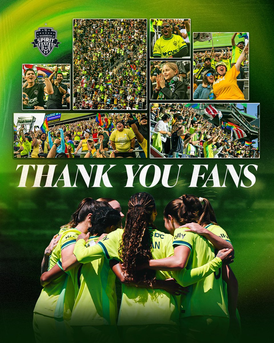 WashSpirit's tweet image. Thank you DC for always having our back 💛💚

You showed out all year and we can’t wait to see you back in 2026!