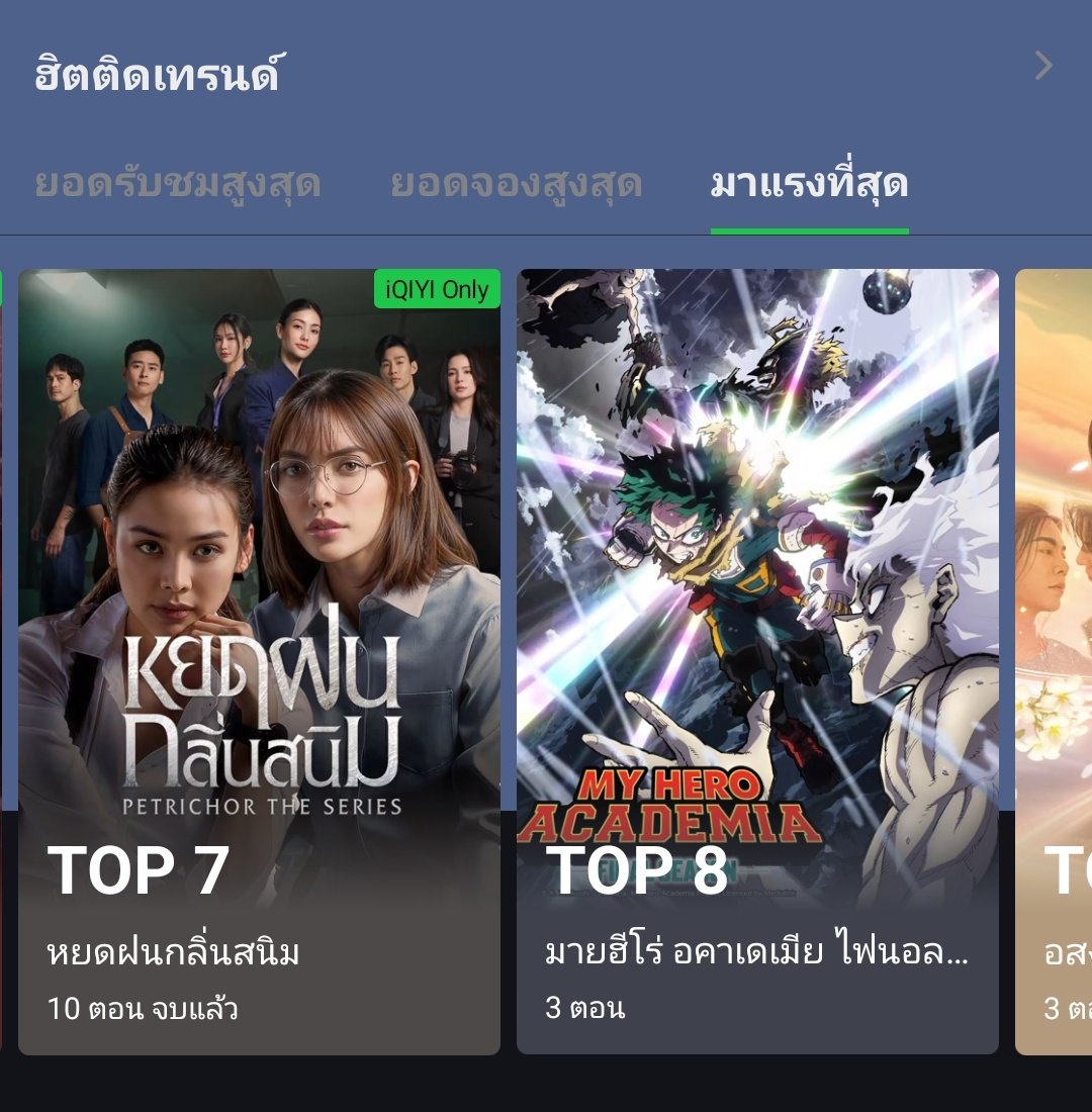 Campai_'s tweet image. ห๊าาา แรงมาจากไหนเนี่ย วันนี้ออนครบ 1 ปีเต็มขึ้นมา TOP 7 &quot;มาแรงที่สุด&quot; เลยเหรอ 🥹 

#ซีรีส์หยดฝนกลิ่นสนิม
#PetrichorTheSeries