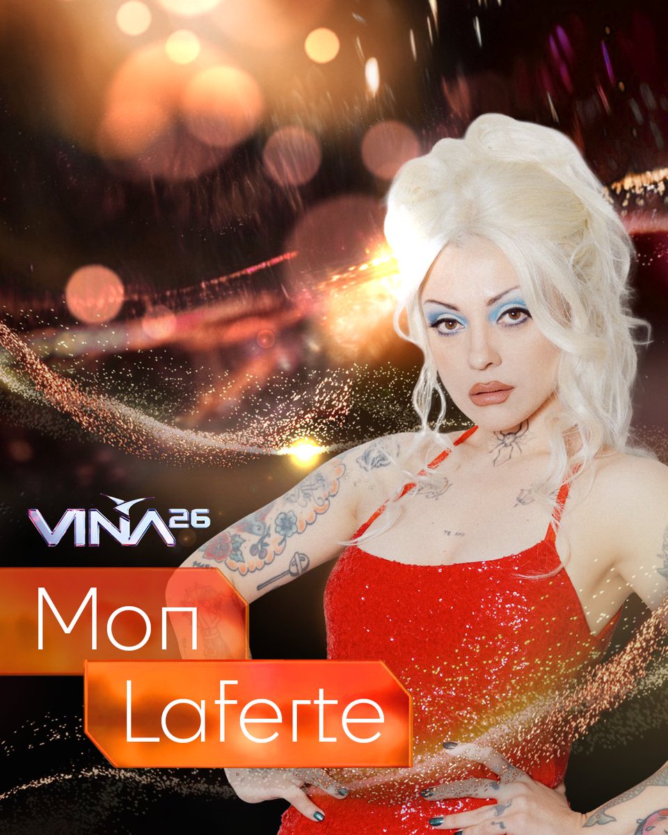 ¡Mon Laferte la voz más auténtica y poderosa de Chile, vuelve a #Viña2026 para una noche llena de pasión y nostalgia! ❤️‍🔥 

Con su mezcla única de bolero, ranchera y rock, Mon Laferte se ha consolidado como una de las artistas más queridas e influyentes de América Latina y llega a