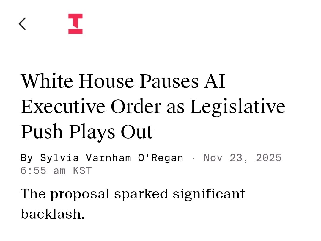 ginipigi0123's tweet image. 🔒 [Alpha Secret] 백악관의 후퇴, 그리고 AI 기업들의 식은땀

Source: The Information (유료 리포트)

​남들이 &apos;AI 거품론&apos;을 이야기할 때, 우리는 &apos;워싱턴&apos;을 봅니다.

악재가 될 수도 있는 소식.
나스닥 투자중이라면 필독!

​#알파시크릿 #TheInformation #미국주식 #AI규제 #엔비디아 #구글