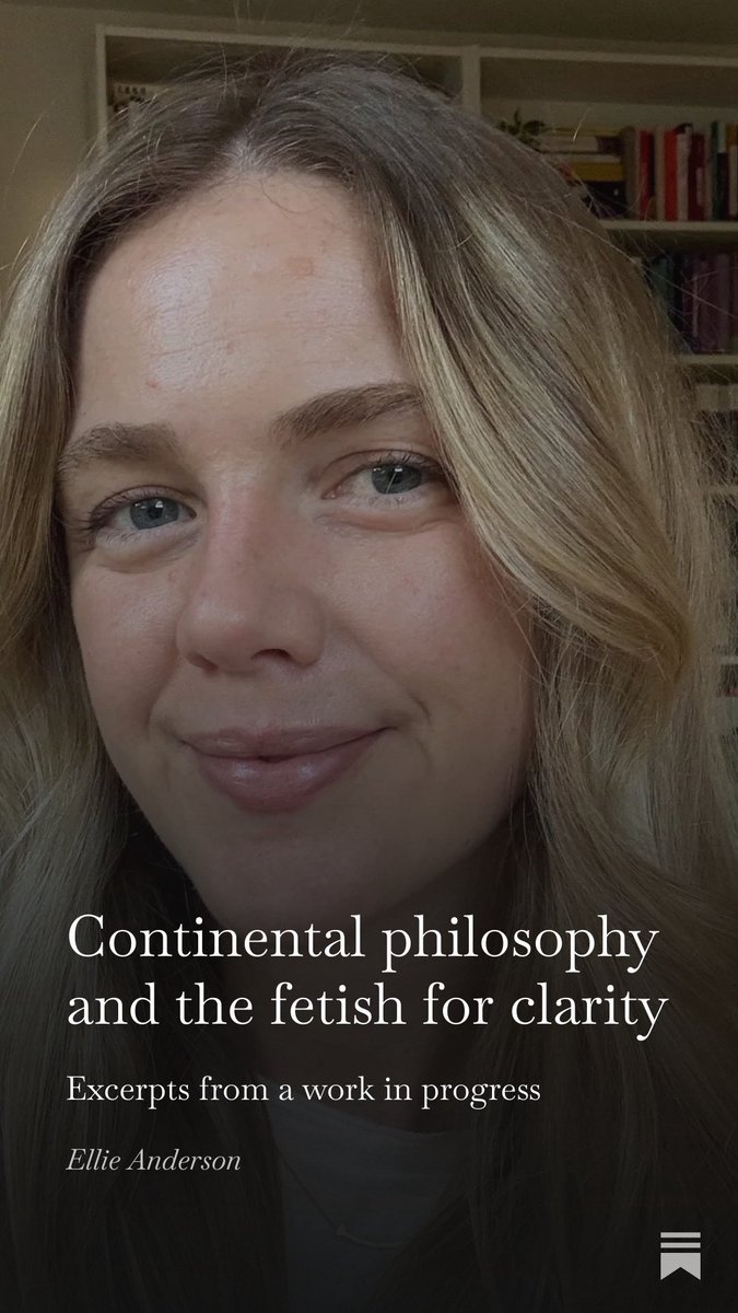 DevinGoure's tweet image. Count on @ellieanderphd to have the best entry into the recent analytic/continental philosophy discourse. (Link in replies)
