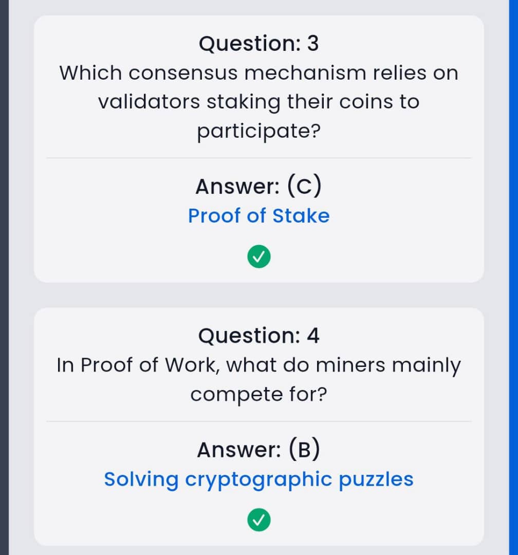 Eaziboy2127's tweet image. 🔥 SYNTAX VERSE Daily General quiz answer !
🗓️ 22.11.2025

❓ Title : Consensus Mechanism Systems
🎁 Reward : 26.12 $SYNTAX

✅ Answers : A,C,C,B

✅ Syntax Verse link : syntaxverse.com/rf/7ZH1I11JDP2

Follow me for fast quiz updates 

#syntax #syntaxverse #syntaxvault #syntaxquiz