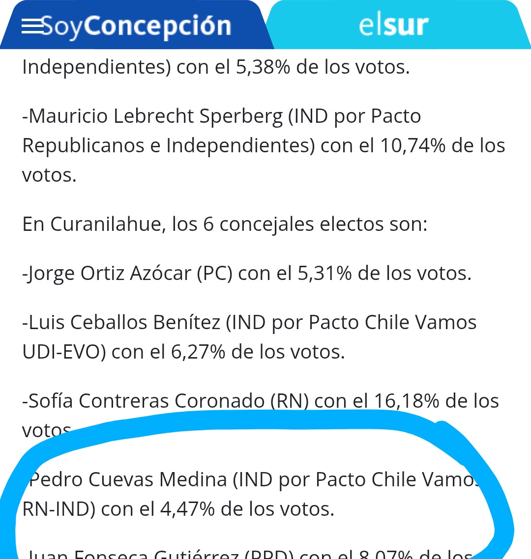 Concejal de Curanilahue, Pedro Cuevas, del Pacto Chile Vamos, RN, fue grabado consumiendo droga y manteniendo relaciones sexuales con inmigrante a quien le ofreció trabajo y casa por los "servicios"...
Alcaldesa solicita la destitución del Concejal.