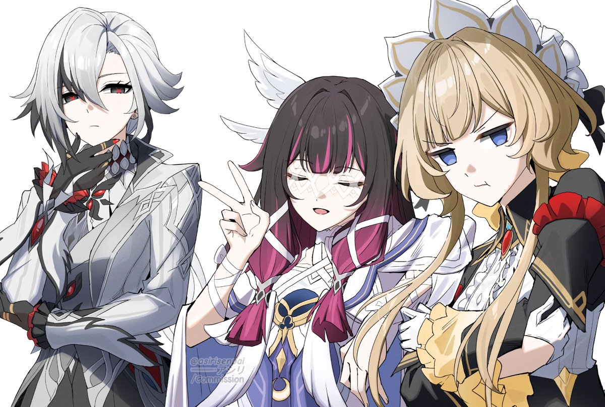 asirisenpai's tweet image. #Columbina #GenshinImpact #原神 #コロンビーナ #Sandrone #Arlecchino