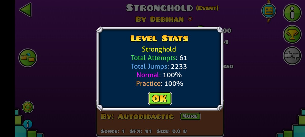 Yuchan_8765's tweet image. 🫧⚡🔥~&quot;Stronghold&quot;~🔥⚡🫧
( by Debihan ) × ( ID: 128453511 )
⚔️『𝔏𝔢𝔱&apos;𝔰 𝔤𝔬!!  𝔗𝔬 𝔱𝔥𝔢 𝔅𝔞𝔱𝔱𝔩𝔢𝔣𝔦𝔢𝔩𝔡!!』⚔️
▼▼▼▼▼▼▼▼▼▼▼▼▼▼▼
#RobTop　#GeometryDash　#GD