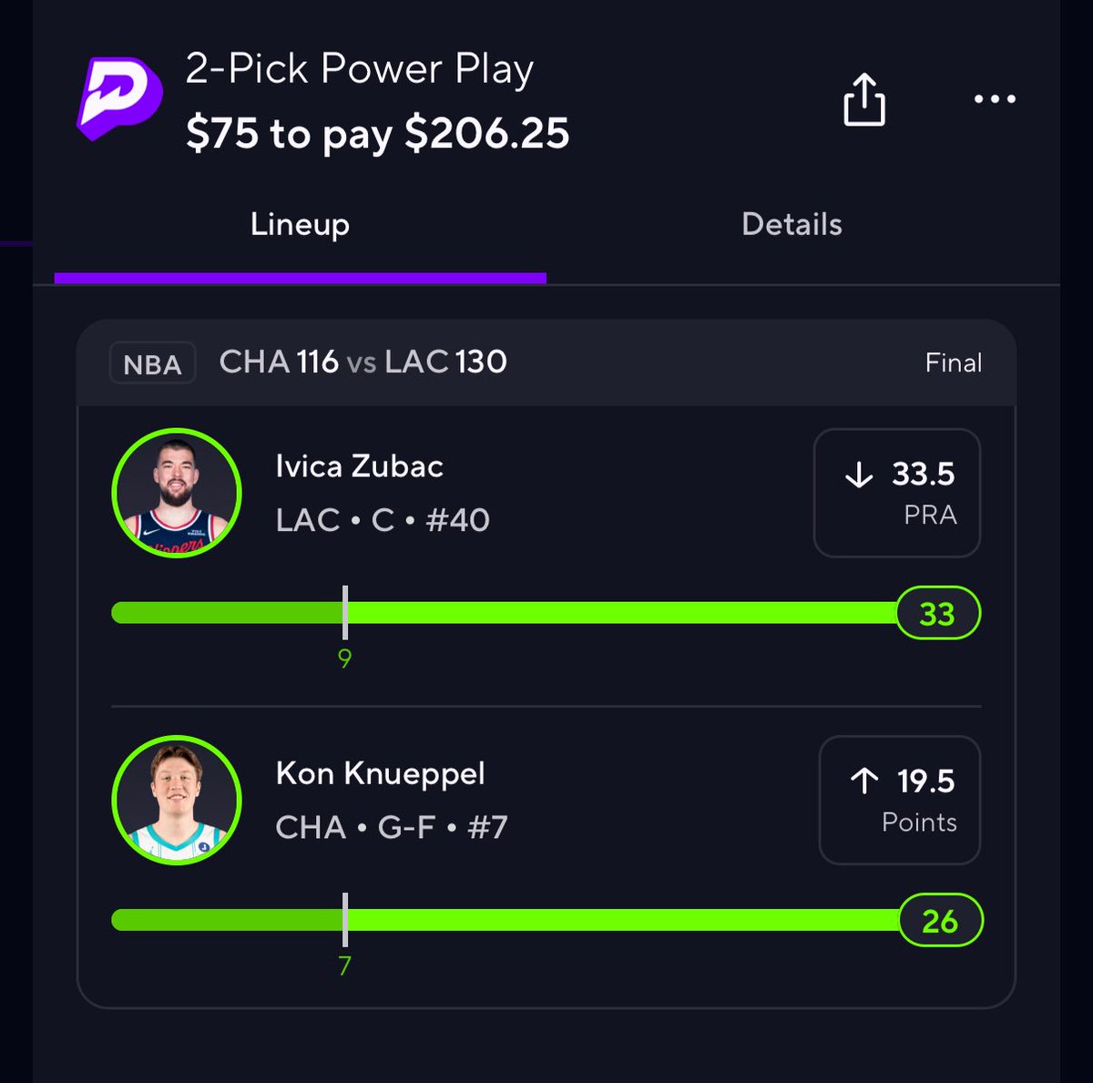 JJ_Props's tweet image. 🫡 let’s get it!!! 

Just cashed a 25x for the DubClub!!
Think I called it today too! We&apos;re going wild tonight 🔥 Tap in ⬇️⬇️to get picks

➡️ t.me/+4hPqQrhyRDM0M…

#GamblingTwiitter #PrizePicks #PrizePicksCSGO #prizepicklocks #PrizePicksMLB #PrizePicksCOD