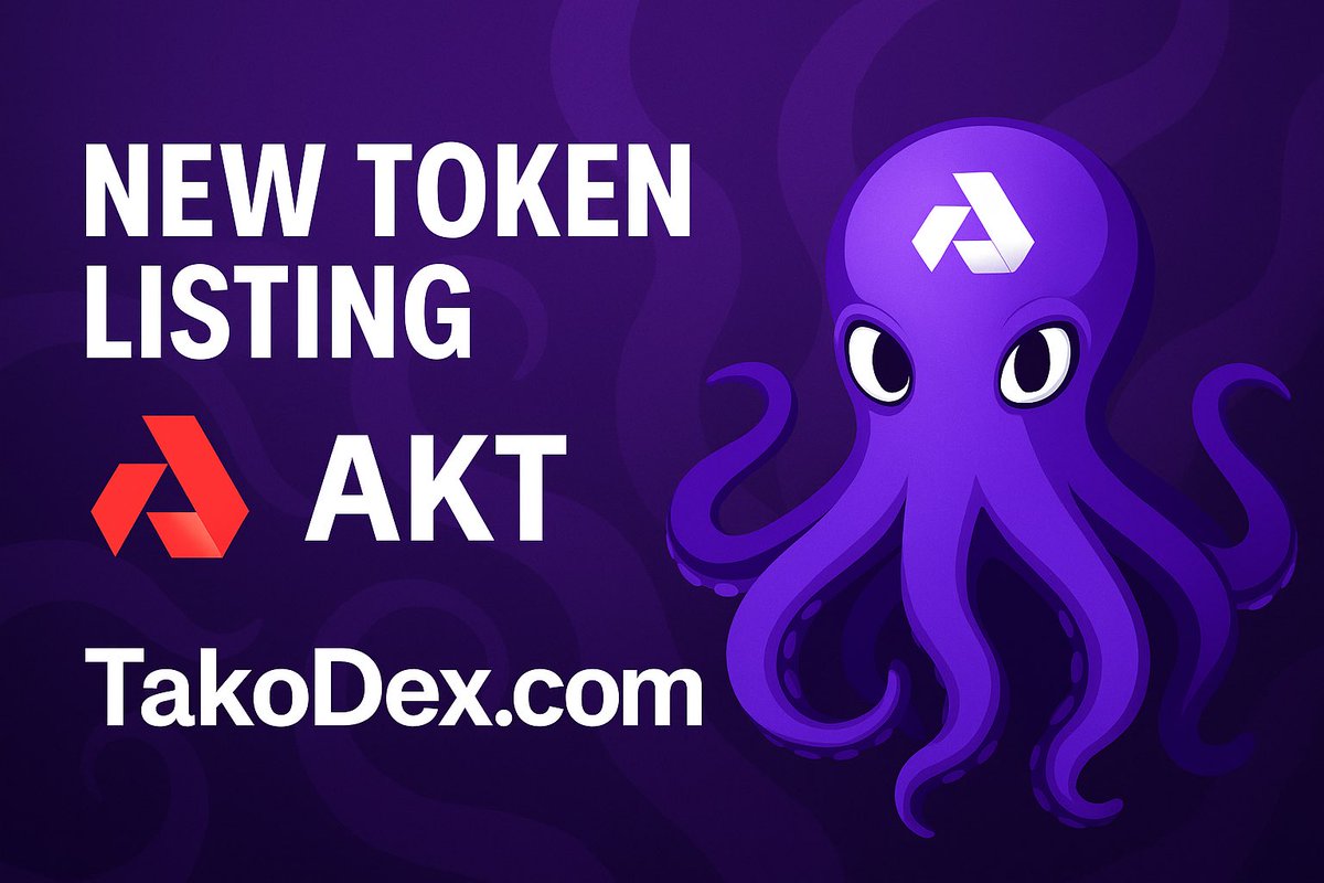 🚨New Listing Alert 

Akash Network $AKT is now listed and available to trade at Tako 🙌