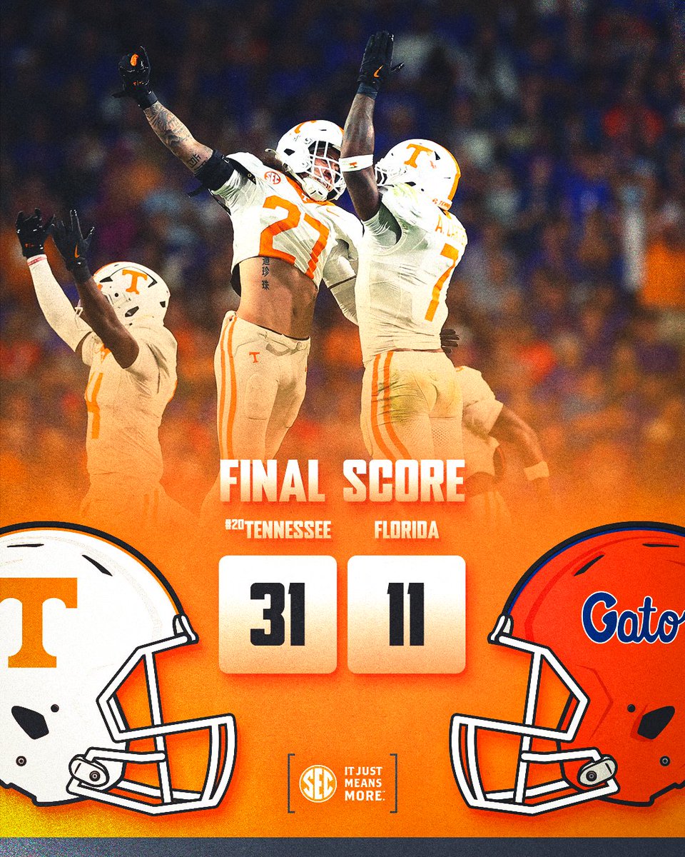 SEC's tweet photo. Go Big Orange in Gainesville 🍊

@Vol_Football x #ItJustMeansMore https://t.co/NP7HspE9qH