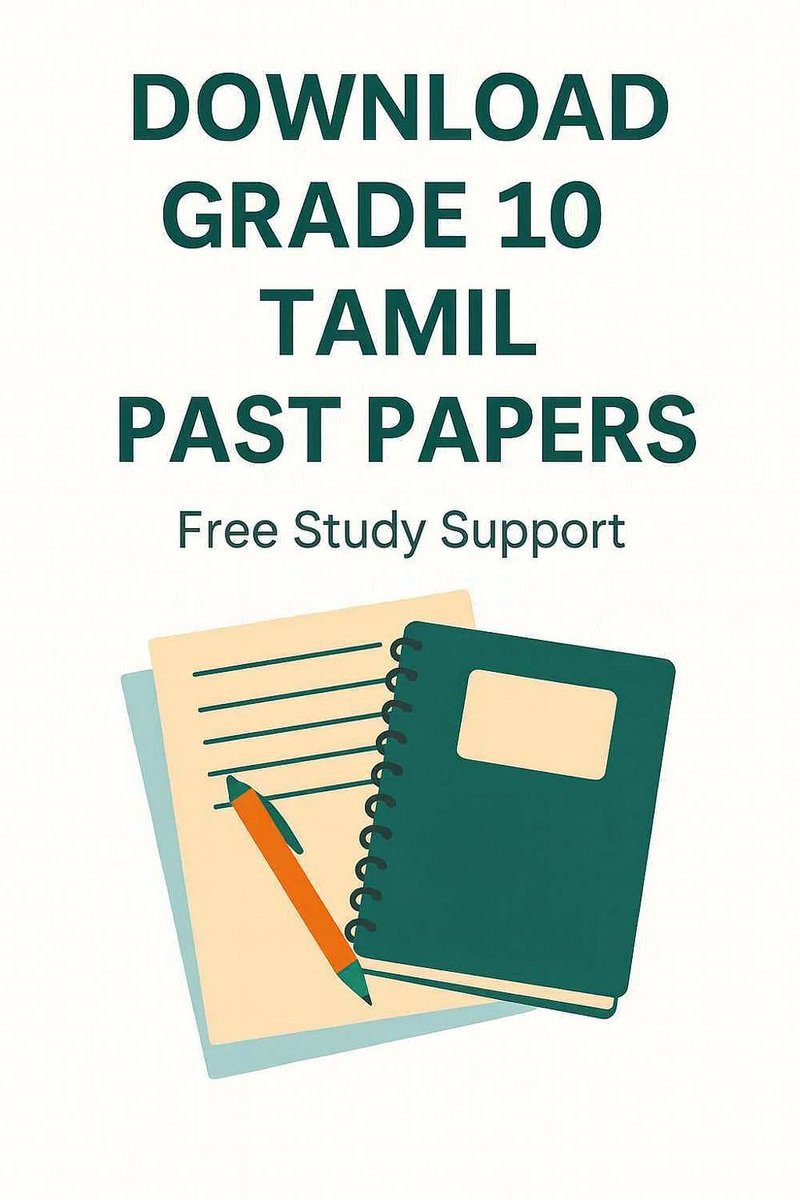 ExamsReminder3's tweet image. Need Grade 10 Tamil past papers? I’ve uploaded a full set to help students revise faster and smarter. 

Start downloading here:
examreminders.blogspot.com/2025/04/downlo…

#PastPapers #StudyOnline #ExamPrep #EducationHub