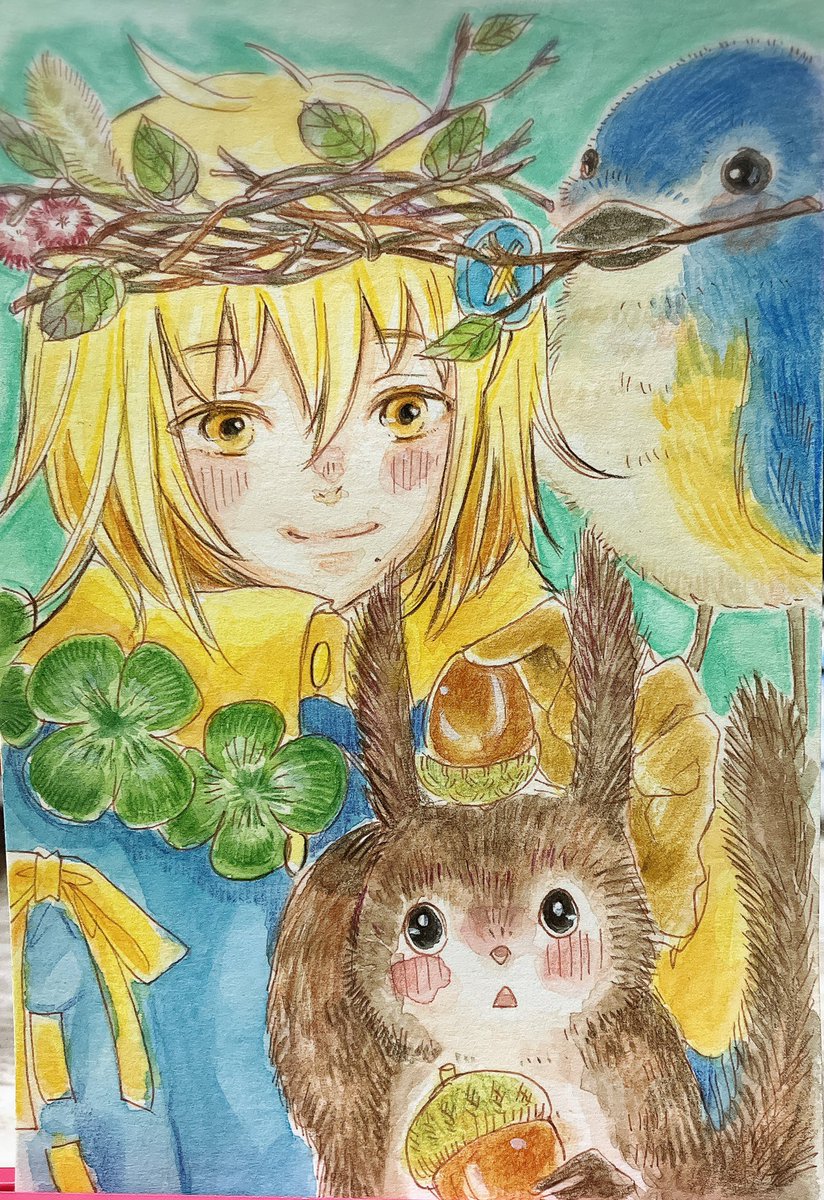 Rakka_Okujo's tweet image. #おどりろんど
 小鳥ロンドくん
1周年！おめでとう〜🐥