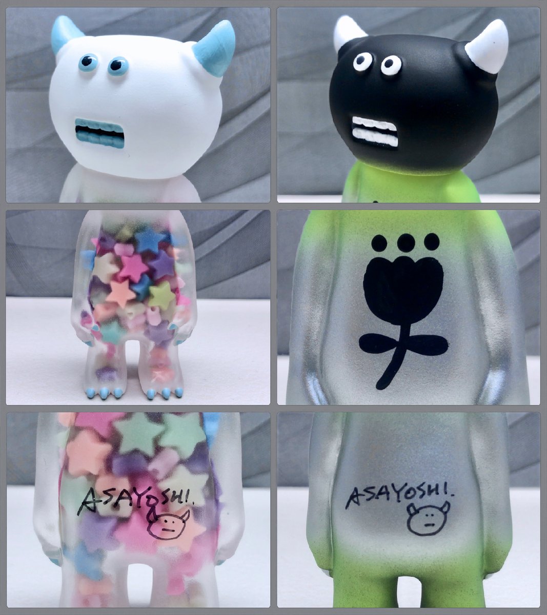 toshibon1206's tweet image. デザフェス戦利品5

アサヨシさん(@ymbk_yellow)のブースで「Pastel Starry Mint」と「cosmic florist」、そしてアクスタをお迎えしました🟡✨
お目当てのソフビをゲットできて、サインまでいただけて嬉しいです☺️
ありがとうございました🙏

#デザフェス戦利品
#デザフェス62リポスト
@designfesta