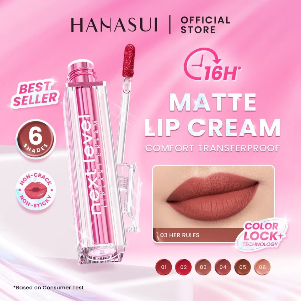 add_to_carts's tweet image. MATTE LIP CREAM ‼️🫰🏻

Cek Hanasui Next Level Liplast Cream - Liplast Cream Tahan Lama Pigmented Matte Finish Maximum Coverage Ringan dengan harga Rp38.813. Dapatkan di Shopee sekarang! s.shopee.co.id/30gO5D4fLu?sha…
