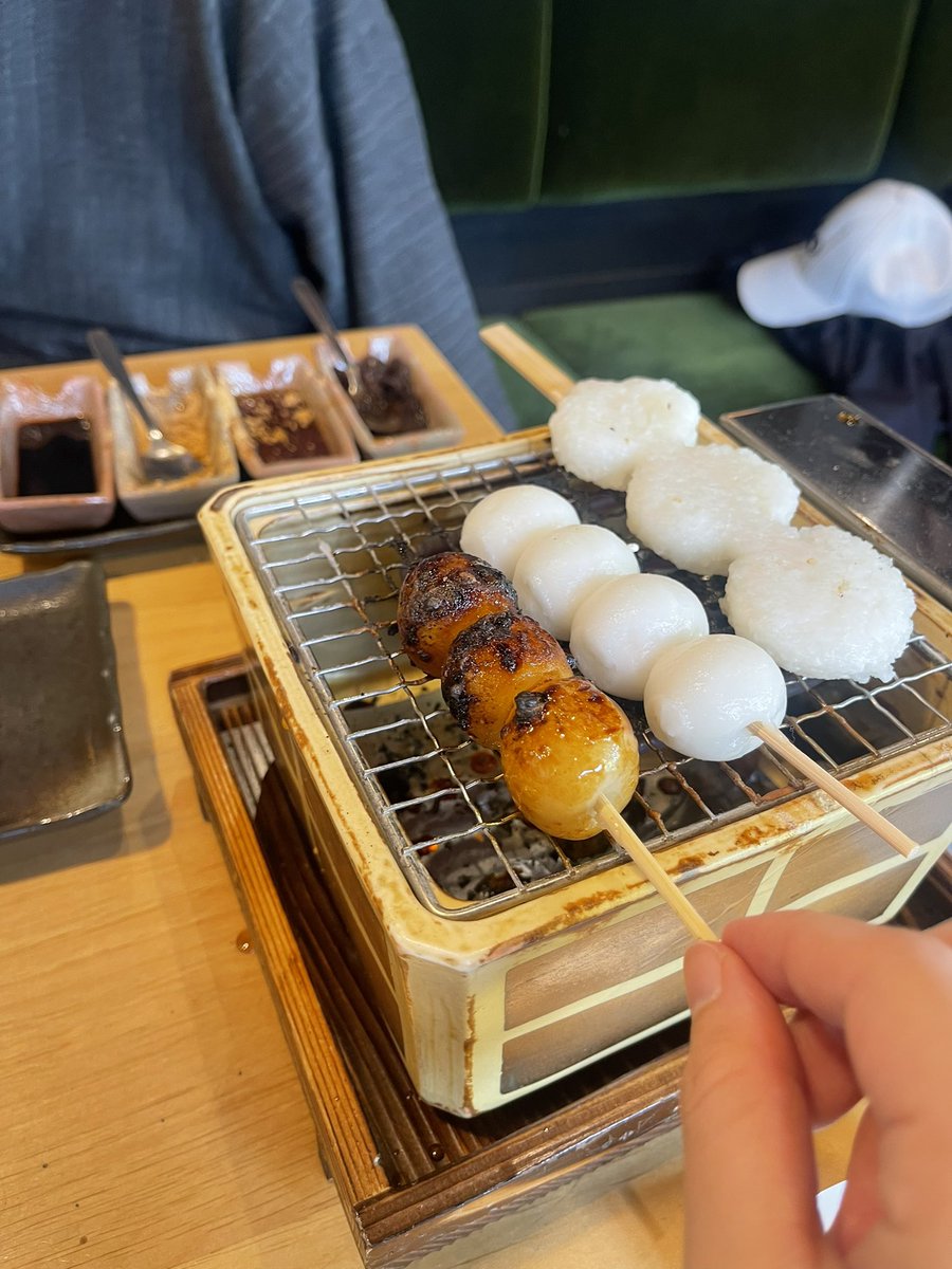 karoooome's tweet image. コメダ珈琲の焼き焼きおだんごメニューめちゃたのしい！！！！！！！！！！！！！！