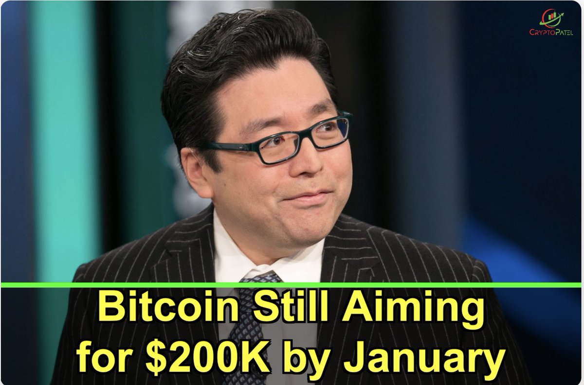 CryptoPatel's tweet image. Tom Lee Speaking to Bloomberg, the #BitMine chairman said $150K–$200K $BTC by end of January is STILL on the table, despite the current market bleed.