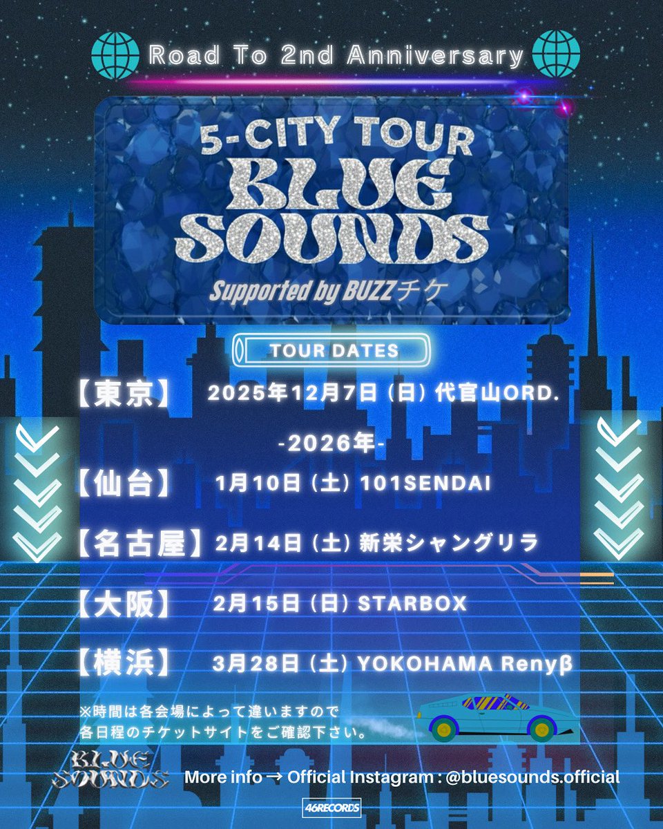 \\5都市開催LIVE "東京公演" 一般販売🔥//

↓本日21時から受付開始↓
🎫buzz-ticket.com/e/5CITYTOUR-TO…

【出演】
#YOSHIKIEZAKI
#ZELE
#JUGEM
#YORO
#安藤優
#HADY
#YNM
#DEA
#NAO(OHL)
#KTA(OHL)
-Opening artist- #REALIZE
-Feat. artist- #小原滉平

#BLUESOUNDS #5CITYTOUR 
#HIPHOP #RNB #イベント