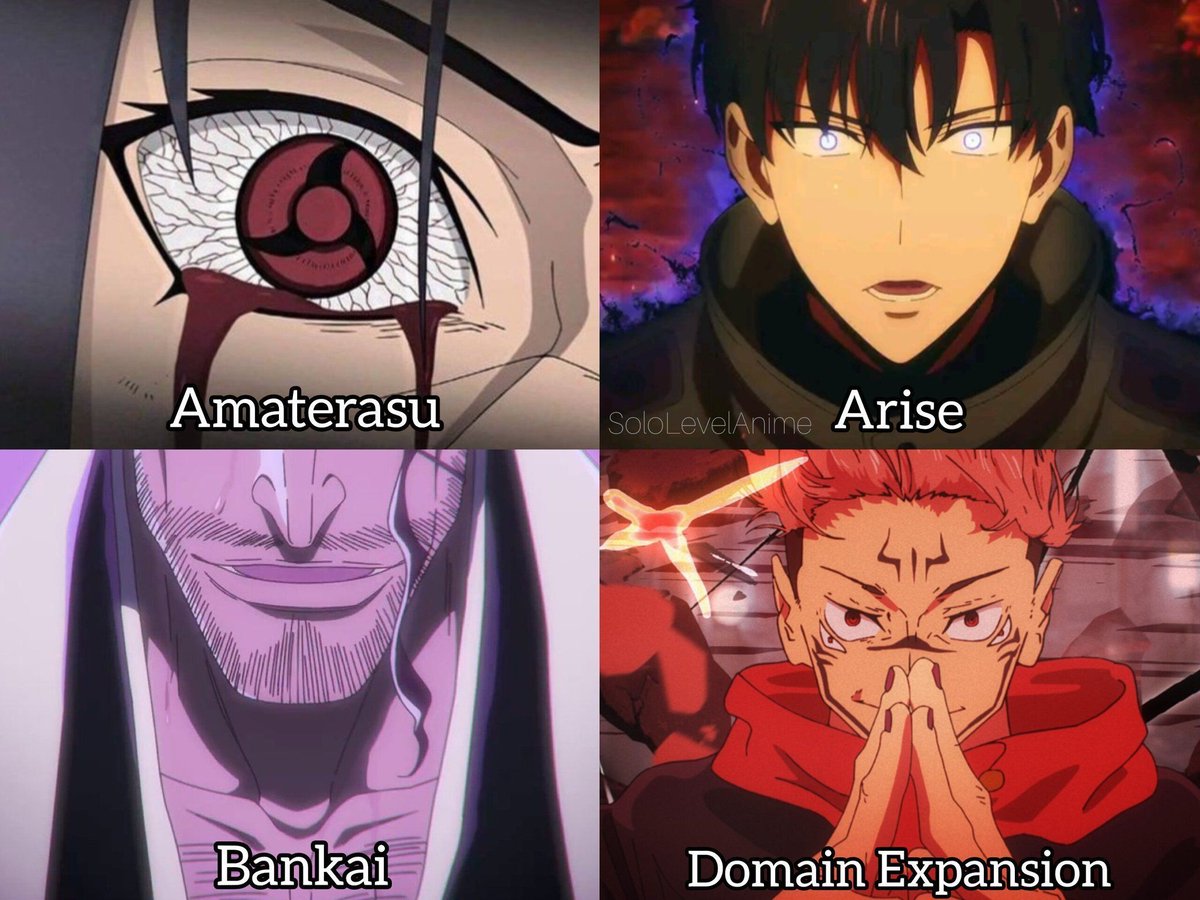 anime_psts's tweet image. Most dangerous words in anime: