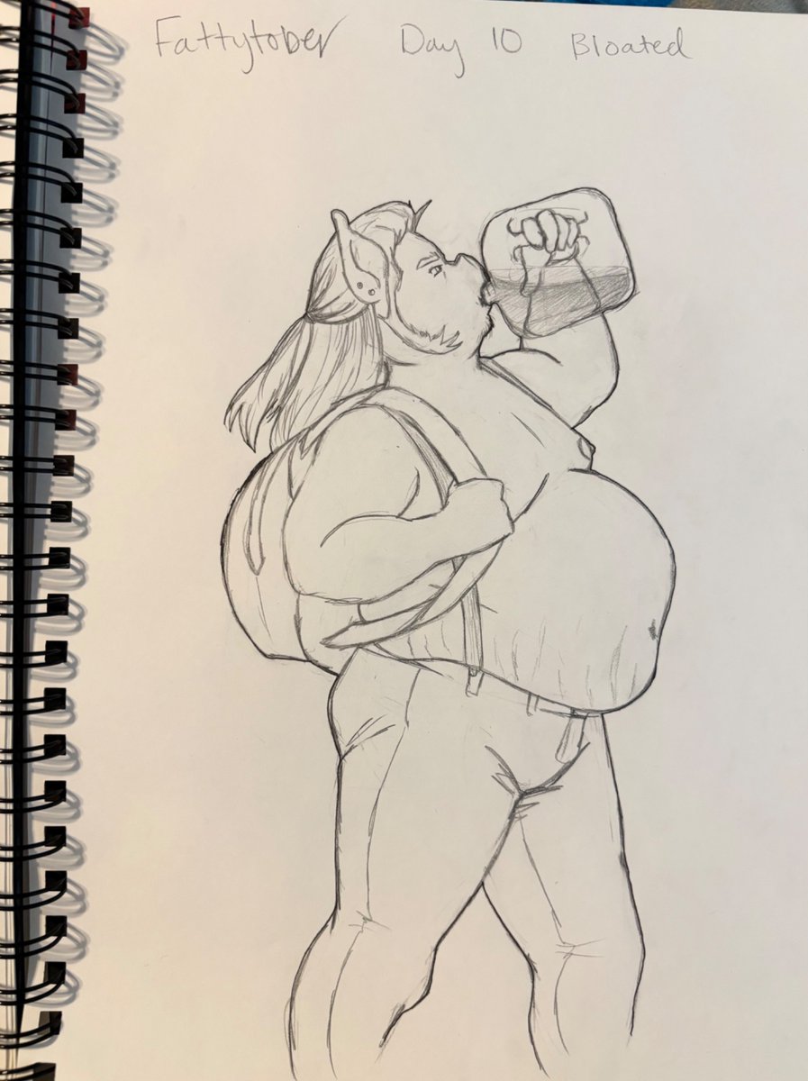Knowing his walking long distances days are gonna be coming to an end soon, Everett decided to do a hike! Then cut it short to chug soda the rest of the way back home 
#Fattytober2025