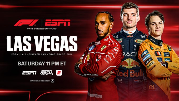 _ufcstreamstv's tweet image. EN VIVO📺📢Watch F1 Las Vegas Grand Prix 2025 Live Stream Online

Formula 1 live⤵️
🔴 Live Link 1 📺 tinyurl.com/mtyj2nvs

🔴 Live Link 2 📲 

🔴 Live Link 3 💻

follow @f1freestreaming for live updates
Las Vegas GP FREE Directly