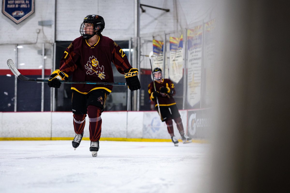 WomensHockeyASU's tweet photo. Last warm ups for a while 🔥

🔱 | #LeaveALegacy https://t.co/cKfCufe5Db