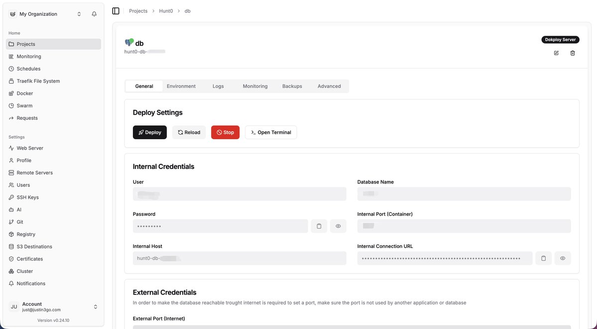 Planeo usar una base de datos autoalojada en Dokploy para mi próximo proyecto. Neoon es un poco caro; incluso un proyect