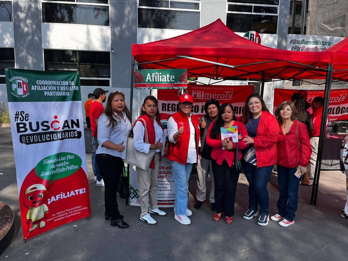 BetanzosOficial's tweet photo. Continuamos sumando militancia y voluntades a nuestro partido. 

Hoy, con gran participación ciudadana, realizamos una vez más la #JornadaNacionalDeAfiliaciónYRefrendo 

¡La fuerza del @PRICDMX_ está en su militancia! 

¡Vamos con todo! https://t.co/2NuNDWvqMV