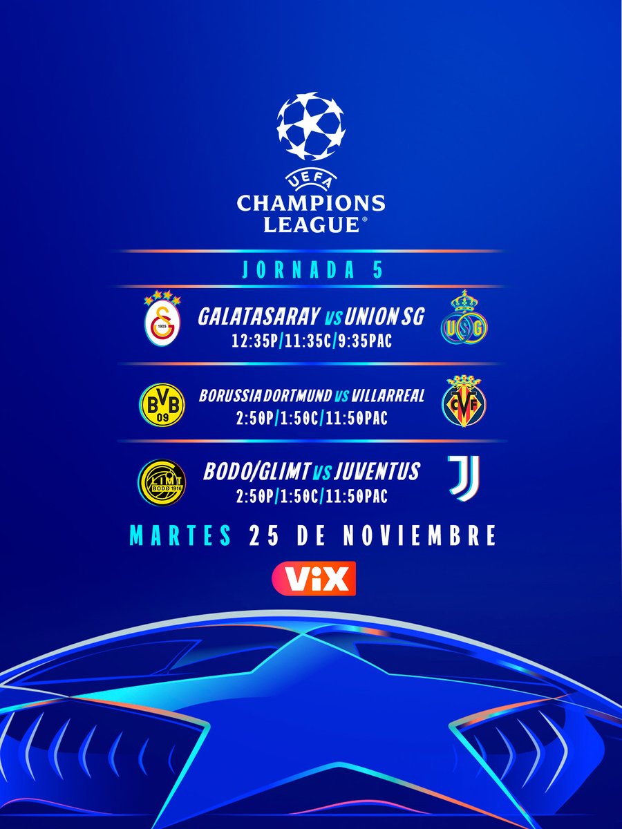 redes_TUDN's tweet image. 🏆Este martes, suena el himno… y se despierta la piel de #ChampionsEnVIX 


😎La jornada 5 estará llena de goles y grandes jugadas 

💥⚽️ Por @VIX 📲
bit.ly/3ykBGmd