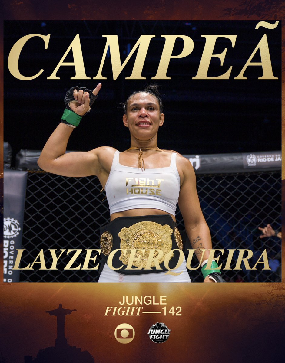DE NOVO CAMPEÃ 🔥

Layze Cerqueira continua campeã peso-galo do Jungle Fight!

Lutaça que você viu ao vivo na Globo! E vem que ainda tem mais 📺

#JungleFight #FightÉNaGlobo #JungleFightNaGlobo #FaixaCombate