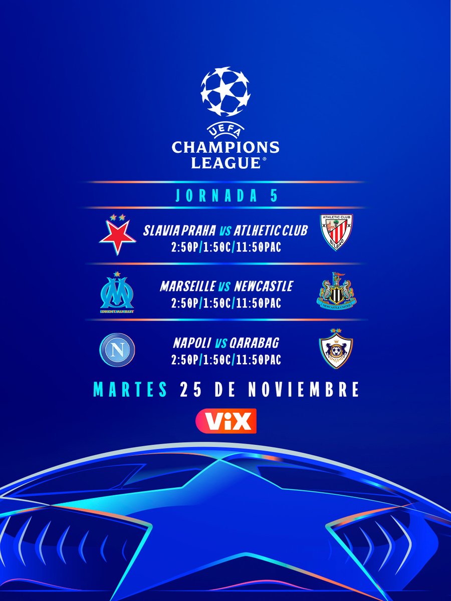 redes_TUDN's tweet image. 🏆Este martes, suena el himno… y se despierta la piel de #ChampionsEnVIX 


😎La jornada 5 estará llena de goles y grandes jugadas 

💥⚽️ Por @VIX 📲
bit.ly/3ykBGmd