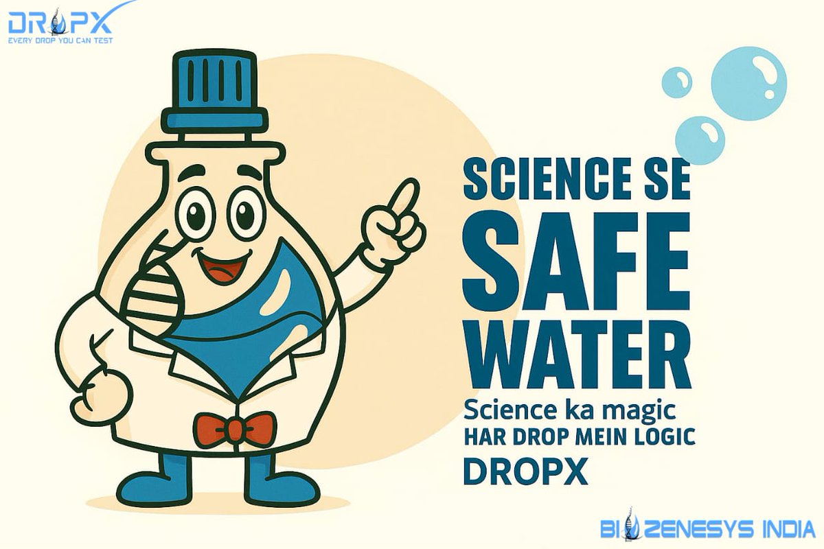 BiozenesysInd's tweet image. Trust your water to science, not assumption.

The DropX kit brings the expertise of the laboratory right into your hand.

We ensure SAFE WATER through logical, reliable detection.

#WaterTesting #Dropx #TrustScience #WaterQuality