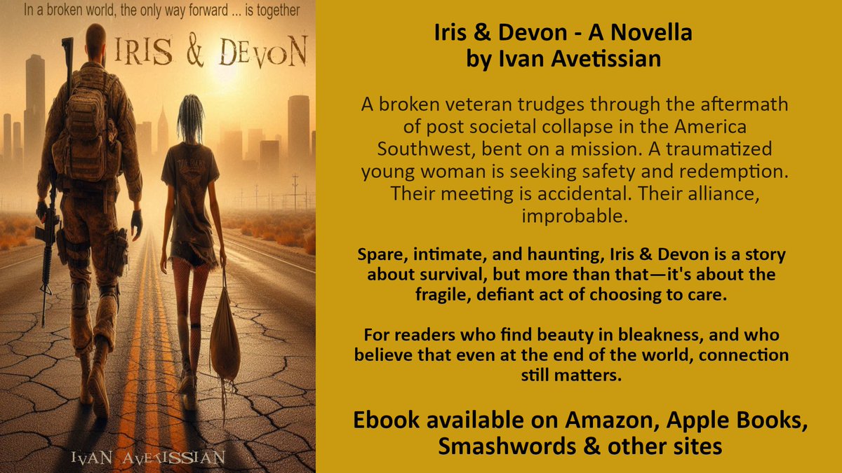 IvanWritesALot's tweet photo. #WritingCommunity #IndieAuthor #BookTwitter #PostApocalyptic #Novella #SouthwestFiction
#DystopianFiction https://t.co/XMsMRy6W5C