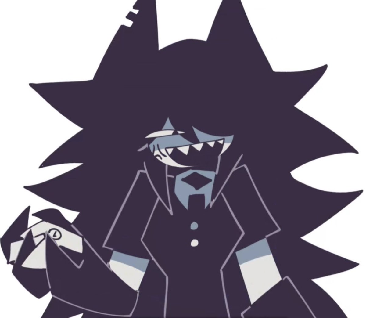 ShadeCircle's tweet image. [Then there’d be one knock, two knocks, thr-]

[CRASH.]

[The door breaks open instead, the structure cracked and Circle standing at the doorframe just like she did to Thavel, hunching while walking in to stand back up.]

&quot; Evening, Bloomie. &quot; 

[Her hand was clenched as a fist.]