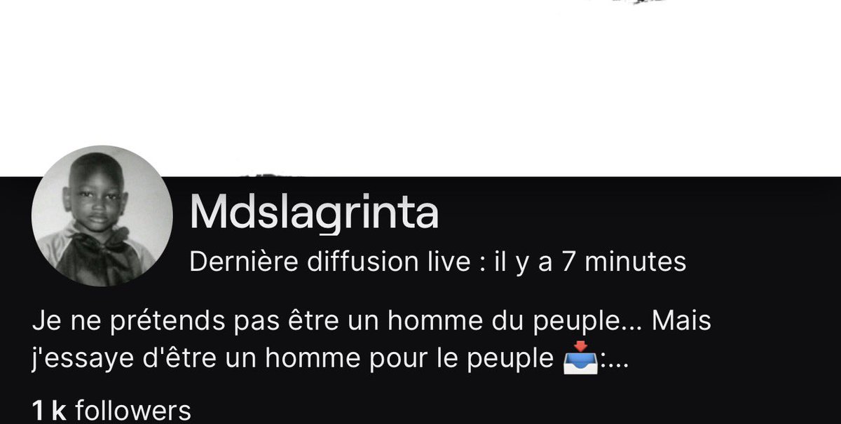 MdsLaGrinta's tweet photo. Merci pour les 1k big love fami #Mdstream https://t.co/KKylXOddGj