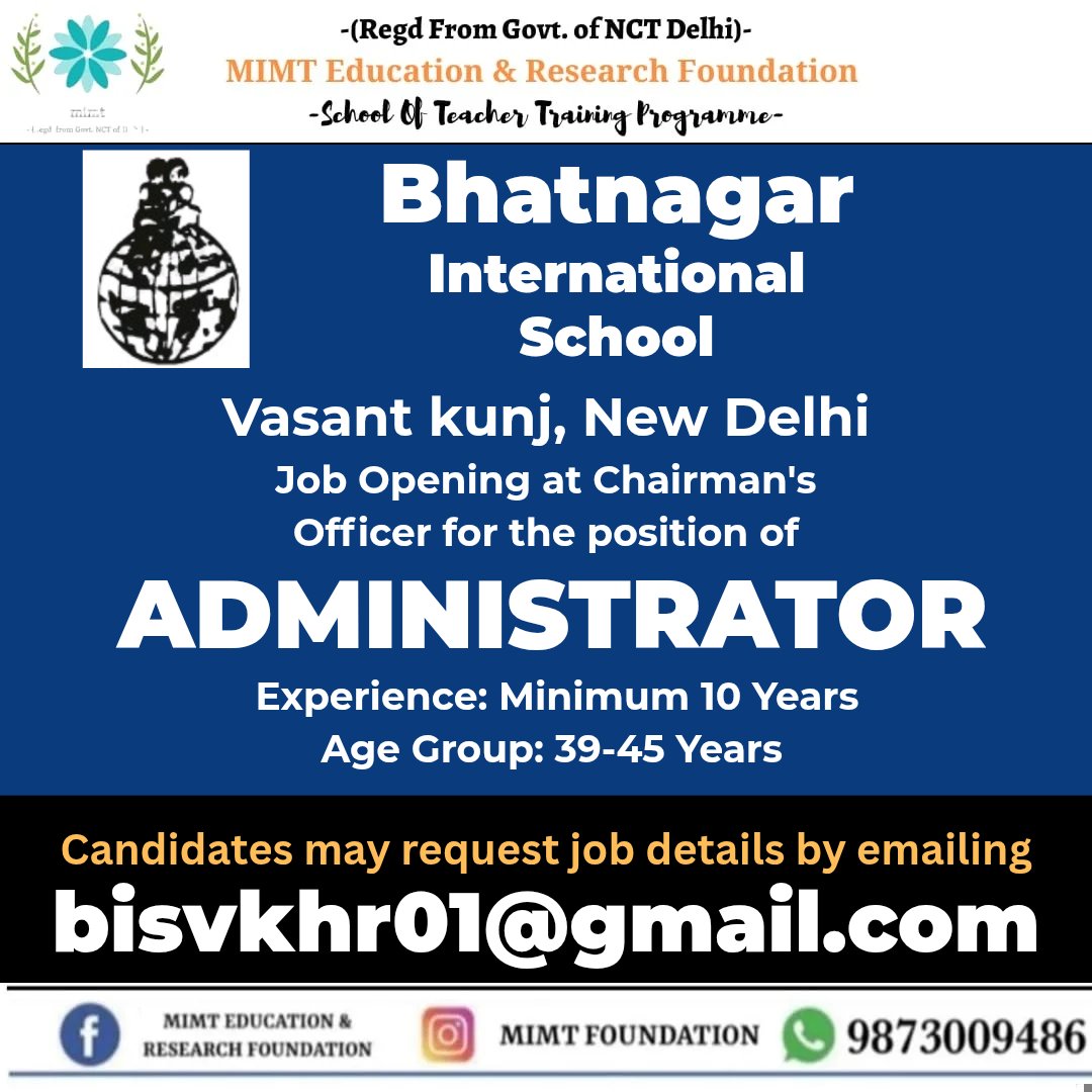 FoundationMimt's tweet image. School Vacancies For You