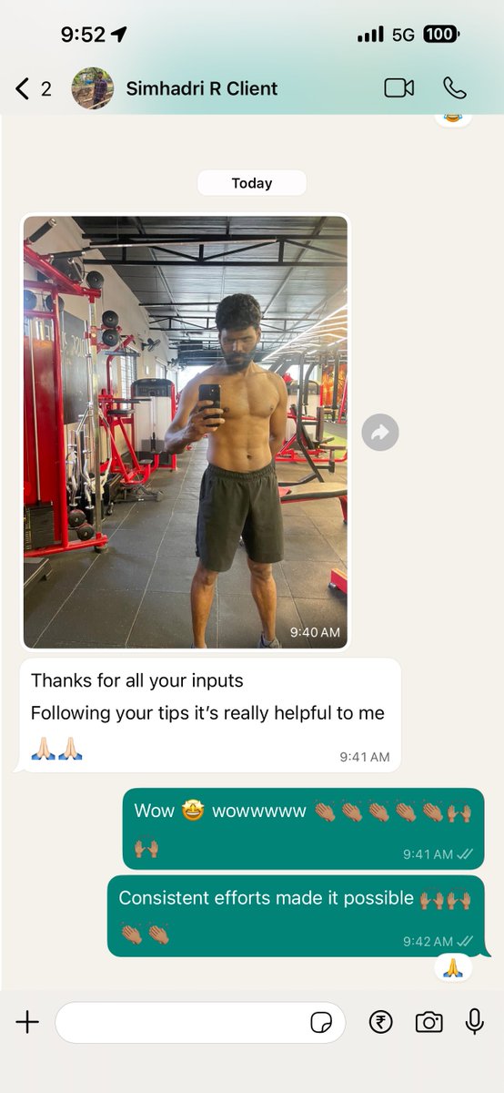 SrinivasFitness's tweet image. The amount of Motivation I get from my clients &amp;gt;&amp;gt;&amp;gt;&amp;gt;&amp;gt;&amp;gt;&amp;gt;&amp;gt;&amp;gt;&amp;gt;&amp;gt;&amp;gt;  

Team @SrinivasFitness Transformations 😇✌🏽 

#ClientResults 🙌🏽✅