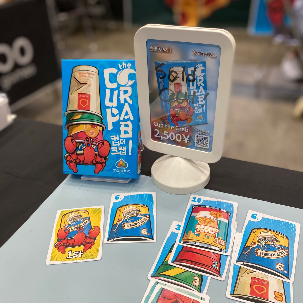 iMandooGames's tweet photo. #ゲームマーケット2025秋
とっても可愛いゲームたち！
残念ながら Cup the Crab は完売しました！ https://t.co/arHNaTQYPB